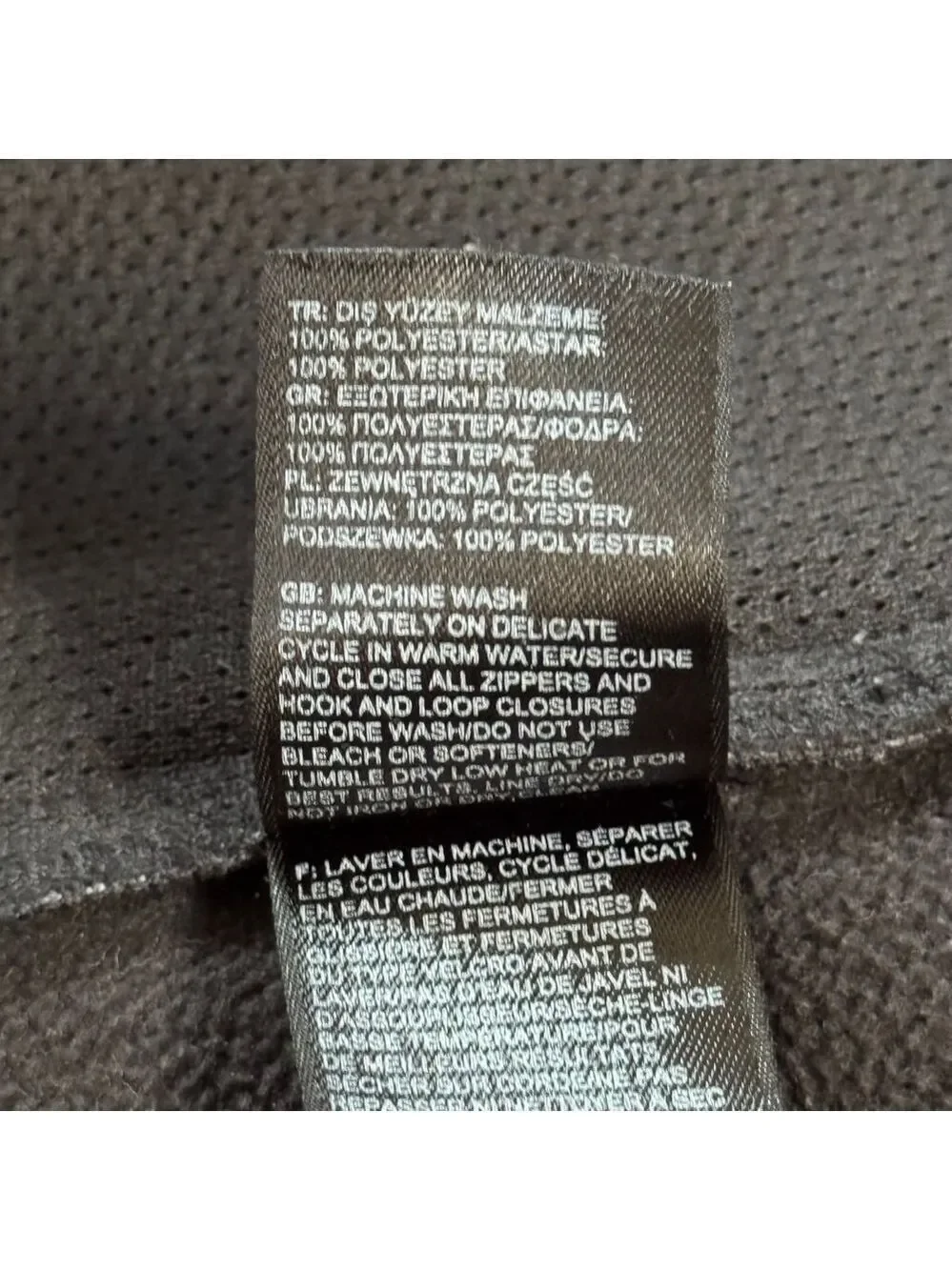 The North Face Small Apex Barrier Soft Shell Jacket Wind/Water Resistant Grey